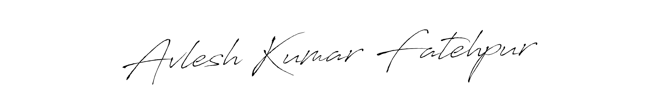 Make a beautiful signature design for name Avlesh Kumar Fatehpur. With this signature (Antro_Vectra) style, you can create a handwritten signature for free. Avlesh Kumar Fatehpur signature style 6 images and pictures png
