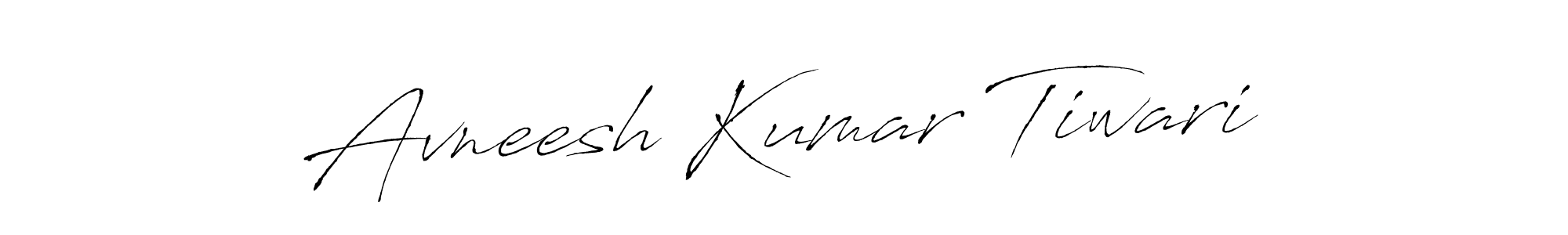 Design your own signature with our free online signature maker. With this signature software, you can create a handwritten (Antro_Vectra) signature for name Avneesh Kumar Tiwari. Avneesh Kumar Tiwari signature style 6 images and pictures png