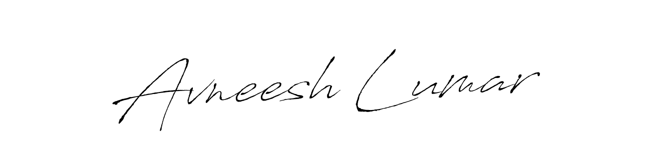This is the best signature style for the Avneesh Lumar name. Also you like these signature font (Antro_Vectra). Mix name signature. Avneesh Lumar signature style 6 images and pictures png