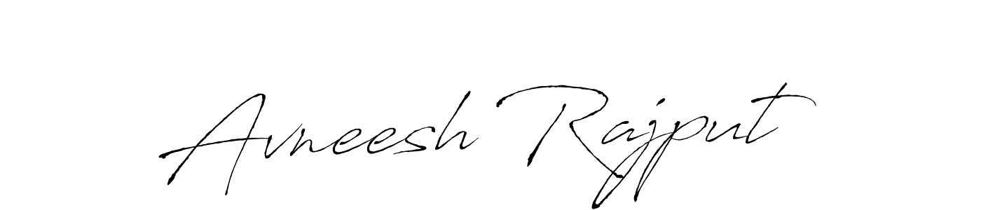 How to make Avneesh Rajput name signature. Use Antro_Vectra style for creating short signs online. This is the latest handwritten sign. Avneesh Rajput signature style 6 images and pictures png