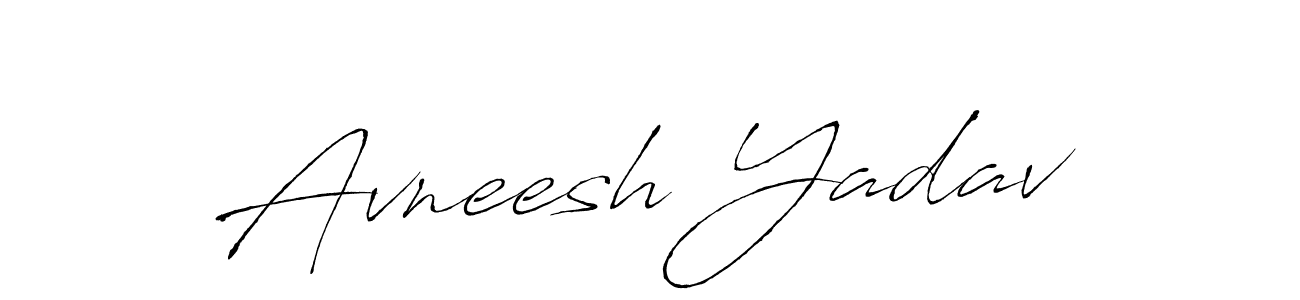 How to make Avneesh Yadav name signature. Use Antro_Vectra style for creating short signs online. This is the latest handwritten sign. Avneesh Yadav signature style 6 images and pictures png