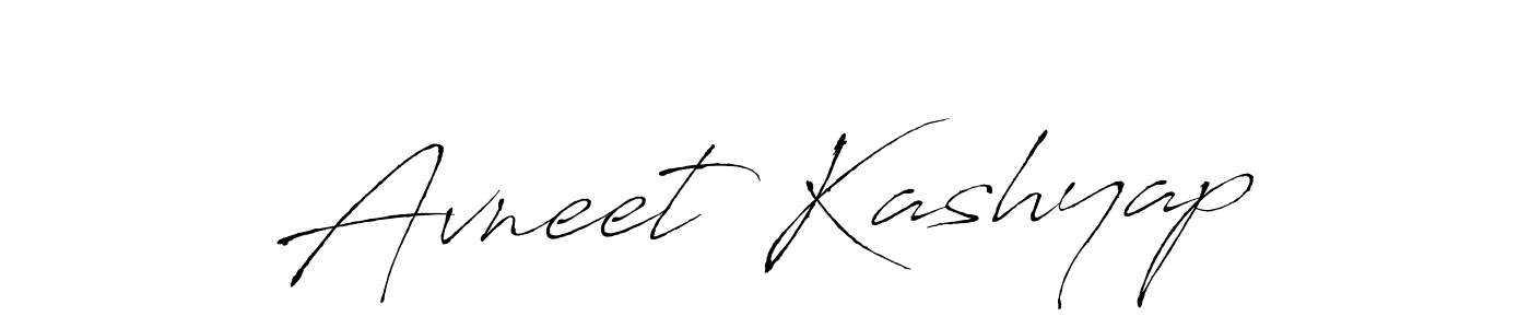 Make a beautiful signature design for name Avneet Kashyap. With this signature (Antro_Vectra) style, you can create a handwritten signature for free. Avneet Kashyap signature style 6 images and pictures png