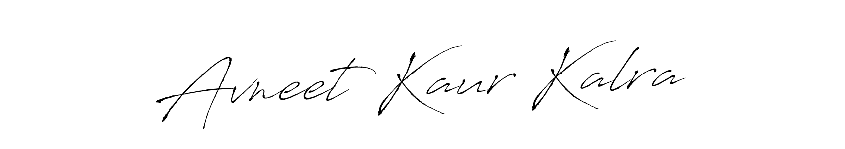 How to make Avneet Kaur Kalra signature? Antro_Vectra is a professional autograph style. Create handwritten signature for Avneet Kaur Kalra name. Avneet Kaur Kalra signature style 6 images and pictures png