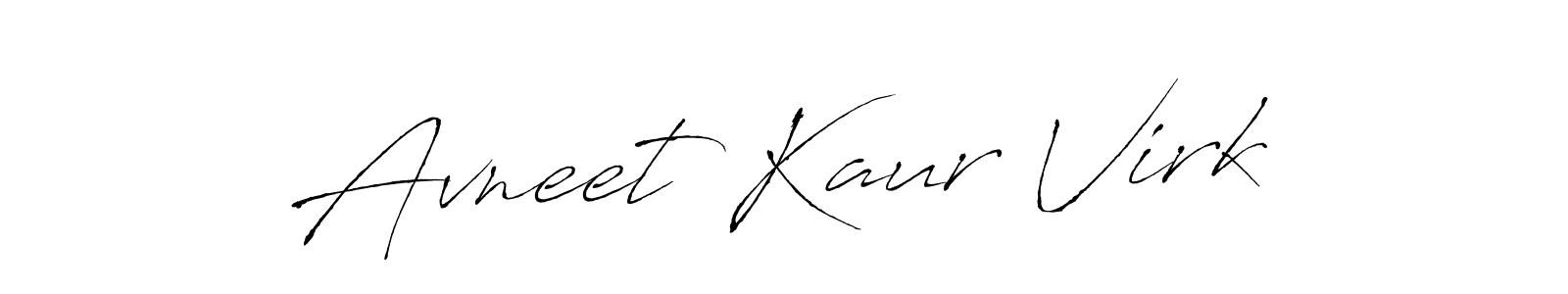 How to make Avneet Kaur Virk signature? Antro_Vectra is a professional autograph style. Create handwritten signature for Avneet Kaur Virk name. Avneet Kaur Virk signature style 6 images and pictures png