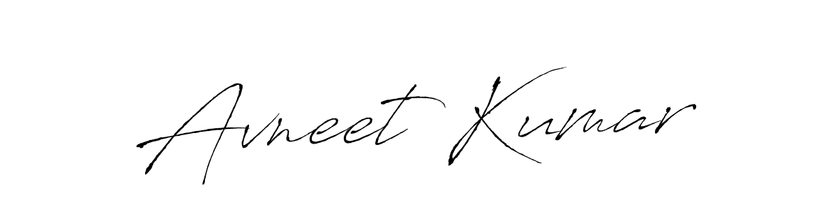 Create a beautiful signature design for name Avneet Kumar. With this signature (Antro_Vectra) fonts, you can make a handwritten signature for free. Avneet Kumar signature style 6 images and pictures png