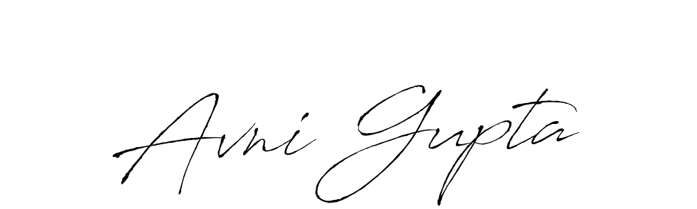 Avni Gupta stylish signature style. Best Handwritten Sign (Antro_Vectra) for my name. Handwritten Signature Collection Ideas for my name Avni Gupta. Avni Gupta signature style 6 images and pictures png