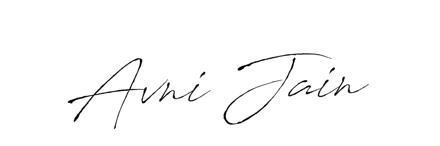 You should practise on your own different ways (Antro_Vectra) to write your name (Avni Jain) in signature. don't let someone else do it for you. Avni Jain signature style 6 images and pictures png