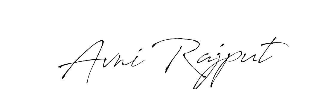 Avni Rajput stylish signature style. Best Handwritten Sign (Antro_Vectra) for my name. Handwritten Signature Collection Ideas for my name Avni Rajput. Avni Rajput signature style 6 images and pictures png