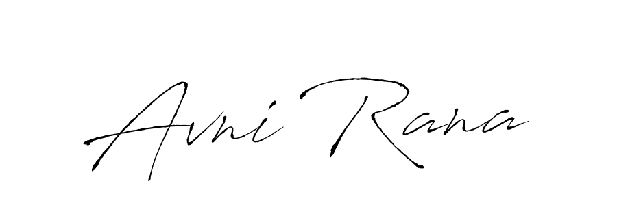 Also You can easily find your signature by using the search form. We will create Avni Rana name handwritten signature images for you free of cost using Antro_Vectra sign style. Avni Rana signature style 6 images and pictures png