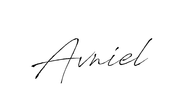 How to make Avniel signature? Antro_Vectra is a professional autograph style. Create handwritten signature for Avniel name. Avniel signature style 6 images and pictures png