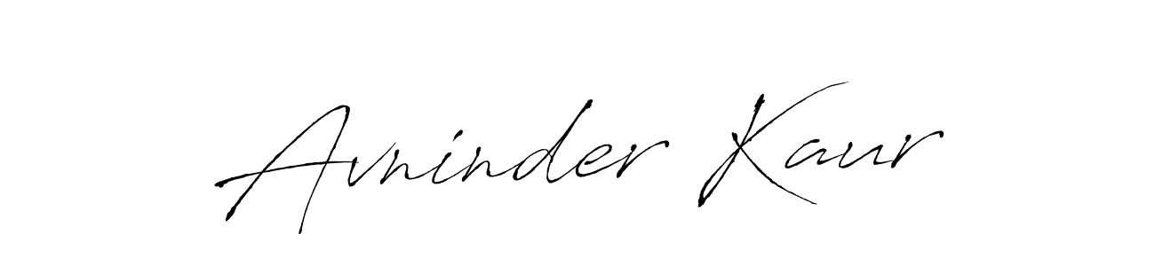 Avninder Kaur stylish signature style. Best Handwritten Sign (Antro_Vectra) for my name. Handwritten Signature Collection Ideas for my name Avninder Kaur. Avninder Kaur signature style 6 images and pictures png