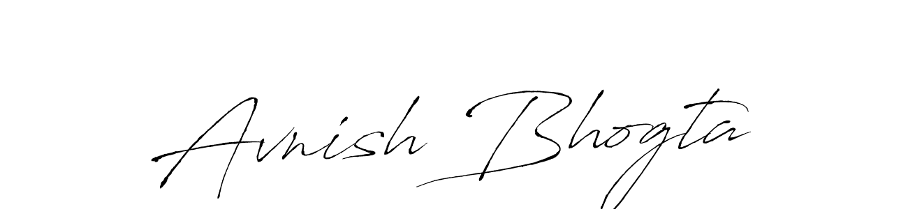 Also we have Avnish Bhogta name is the best signature style. Create professional handwritten signature collection using Antro_Vectra autograph style. Avnish Bhogta signature style 6 images and pictures png