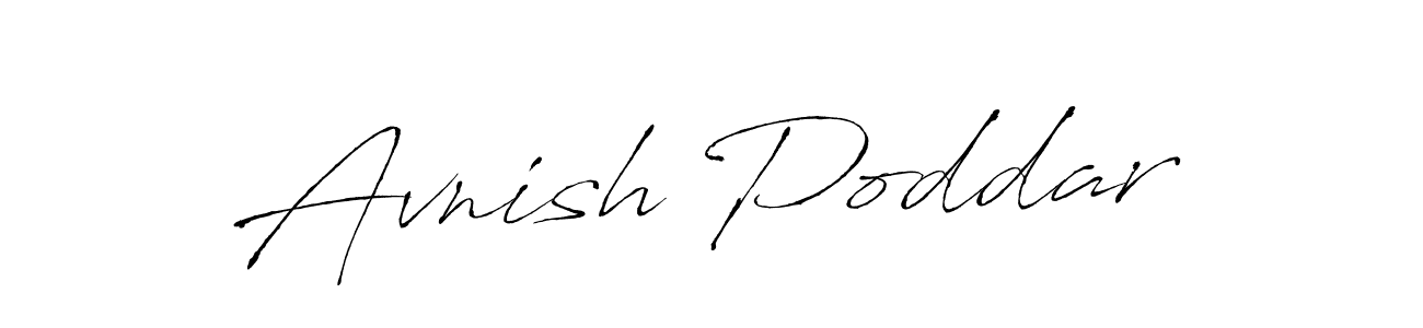 Avnish Poddar stylish signature style. Best Handwritten Sign (Antro_Vectra) for my name. Handwritten Signature Collection Ideas for my name Avnish Poddar. Avnish Poddar signature style 6 images and pictures png