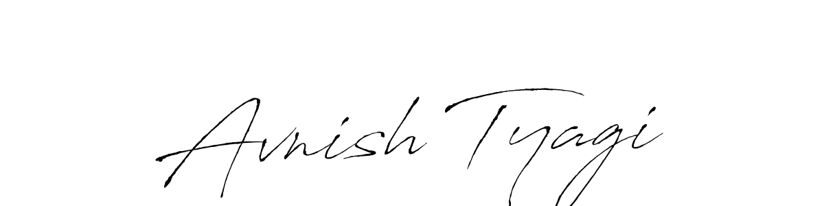 Make a beautiful signature design for name Avnish Tyagi. With this signature (Antro_Vectra) style, you can create a handwritten signature for free. Avnish Tyagi signature style 6 images and pictures png