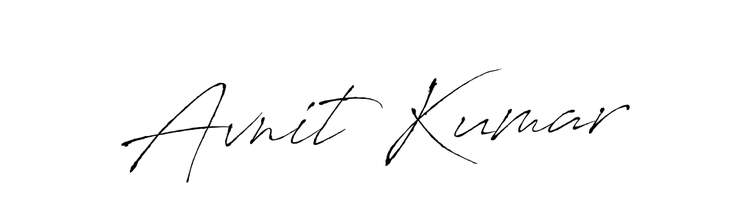 How to make Avnit Kumar name signature. Use Antro_Vectra style for creating short signs online. This is the latest handwritten sign. Avnit Kumar signature style 6 images and pictures png