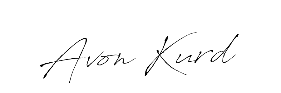 Avon Kurd stylish signature style. Best Handwritten Sign (Antro_Vectra) for my name. Handwritten Signature Collection Ideas for my name Avon Kurd. Avon Kurd signature style 6 images and pictures png