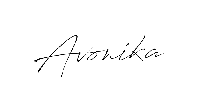 Create a beautiful signature design for name Avonika. With this signature (Antro_Vectra) fonts, you can make a handwritten signature for free. Avonika signature style 6 images and pictures png