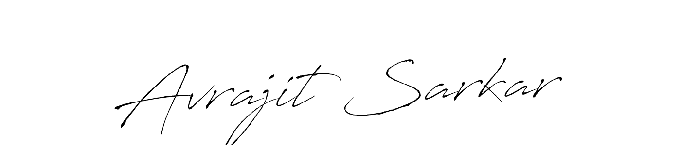 How to make Avrajit Sarkar name signature. Use Antro_Vectra style for creating short signs online. This is the latest handwritten sign. Avrajit Sarkar signature style 6 images and pictures png