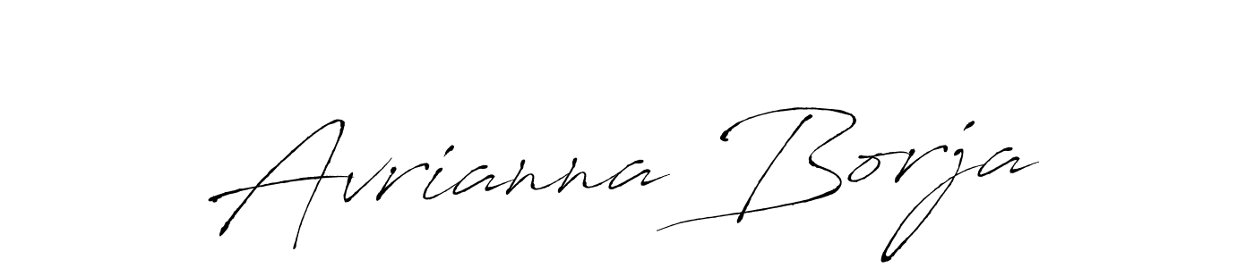 Create a beautiful signature design for name Avrianna Borja. With this signature (Antro_Vectra) fonts, you can make a handwritten signature for free. Avrianna Borja signature style 6 images and pictures png