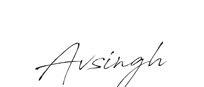 Avsingh stylish signature style. Best Handwritten Sign (Antro_Vectra) for my name. Handwritten Signature Collection Ideas for my name Avsingh. Avsingh signature style 6 images and pictures png