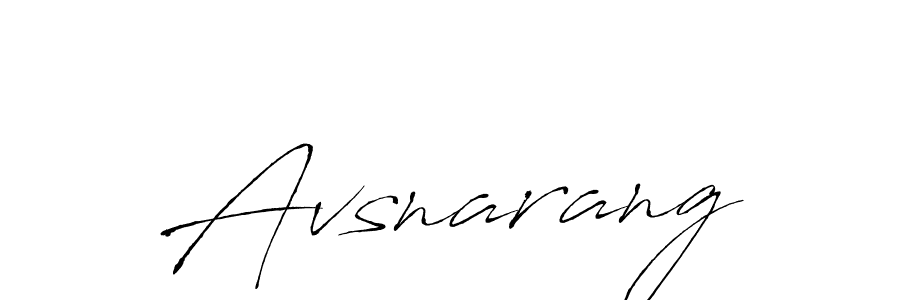 Design your own signature with our free online signature maker. With this signature software, you can create a handwritten (Antro_Vectra) signature for name Avsnarang. Avsnarang signature style 6 images and pictures png