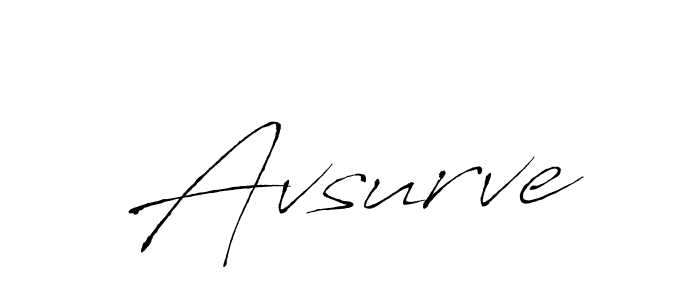 Design your own signature with our free online signature maker. With this signature software, you can create a handwritten (Antro_Vectra) signature for name Avsurve. Avsurve signature style 6 images and pictures png