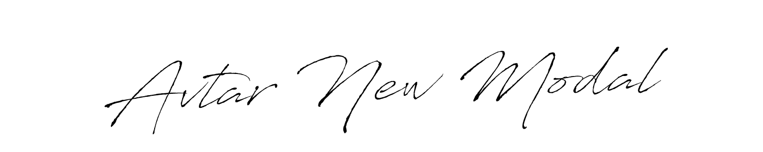 Create a beautiful signature design for name Avtar New Modal. With this signature (Antro_Vectra) fonts, you can make a handwritten signature for free. Avtar New Modal signature style 6 images and pictures png