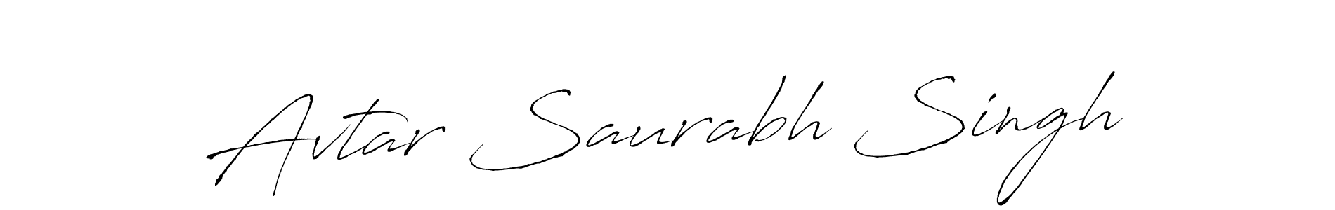 Use a signature maker to create a handwritten signature online. With this signature software, you can design (Antro_Vectra) your own signature for name Avtar Saurabh Singh. Avtar Saurabh Singh signature style 6 images and pictures png
