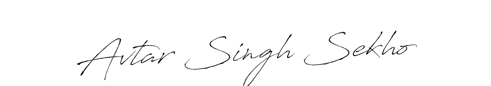 Also we have Avtar Singh Sekho name is the best signature style. Create professional handwritten signature collection using Antro_Vectra autograph style. Avtar Singh Sekho signature style 6 images and pictures png