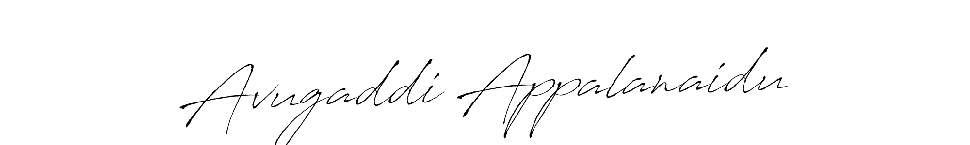 Also we have Avugaddi Appalanaidu name is the best signature style. Create professional handwritten signature collection using Antro_Vectra autograph style. Avugaddi Appalanaidu signature style 6 images and pictures png