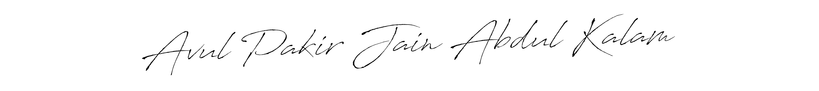 Make a beautiful signature design for name Avul Pakir Jain Abdul Kalam. With this signature (Antro_Vectra) style, you can create a handwritten signature for free. Avul Pakir Jain Abdul Kalam signature style 6 images and pictures png