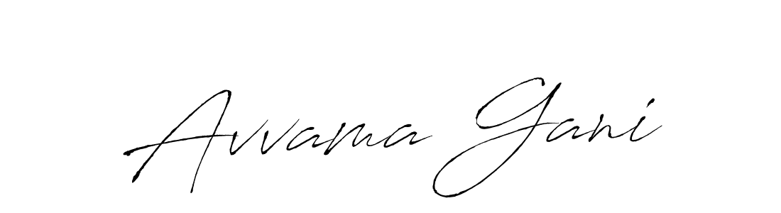This is the best signature style for the Avvama Gani name. Also you like these signature font (Antro_Vectra). Mix name signature. Avvama Gani signature style 6 images and pictures png