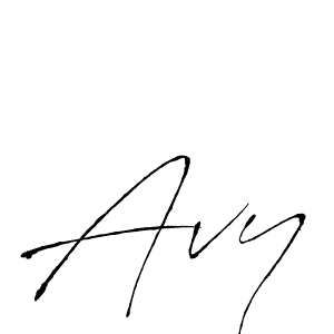 Make a beautiful signature design for name Avy. With this signature (Antro_Vectra) style, you can create a handwritten signature for free. Avy signature style 6 images and pictures png