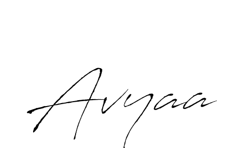 Design your own signature with our free online signature maker. With this signature software, you can create a handwritten (Antro_Vectra) signature for name Avyaa. Avyaa signature style 6 images and pictures png