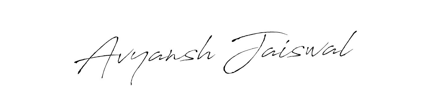 Avyansh Jaiswal stylish signature style. Best Handwritten Sign (Antro_Vectra) for my name. Handwritten Signature Collection Ideas for my name Avyansh Jaiswal. Avyansh Jaiswal signature style 6 images and pictures png