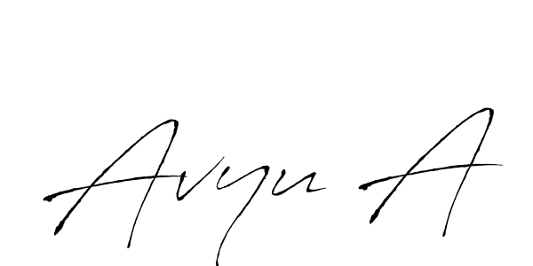 You should practise on your own different ways (Antro_Vectra) to write your name (Avyu A) in signature. don't let someone else do it for you. Avyu A signature style 6 images and pictures png