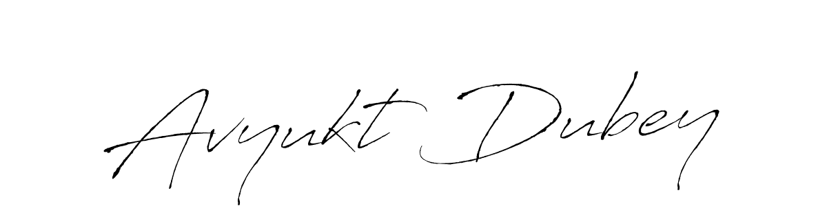 How to make Avyukt Dubey name signature. Use Antro_Vectra style for creating short signs online. This is the latest handwritten sign. Avyukt Dubey signature style 6 images and pictures png