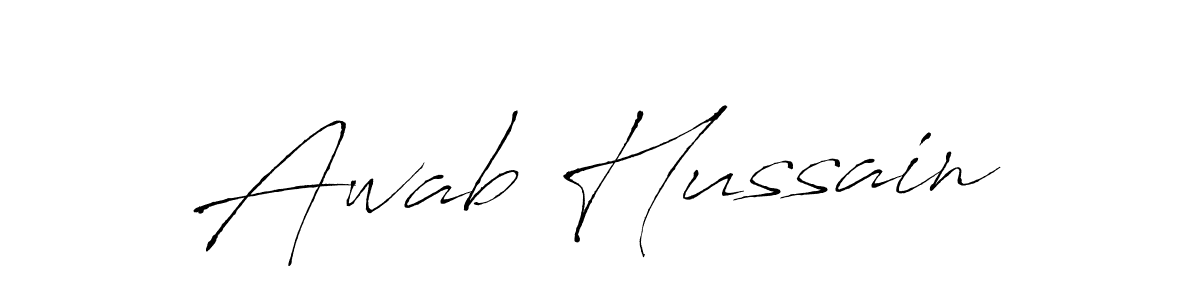You should practise on your own different ways (Antro_Vectra) to write your name (Awab Hussain) in signature. don't let someone else do it for you. Awab Hussain signature style 6 images and pictures png