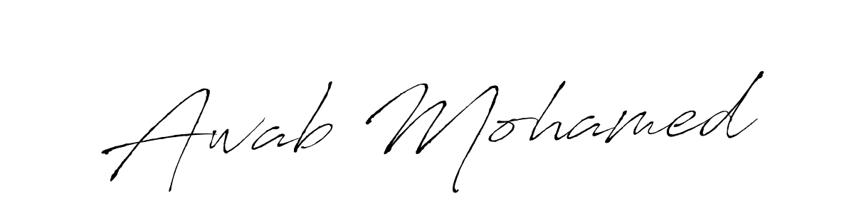 You can use this online signature creator to create a handwritten signature for the name Awab Mohamed. This is the best online autograph maker. Awab Mohamed signature style 6 images and pictures png