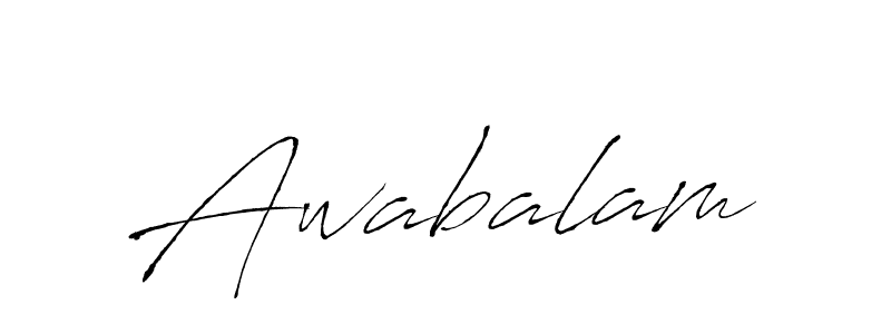 The best way (Antro_Vectra) to make a short signature is to pick only two or three words in your name. The name Awabalam include a total of six letters. For converting this name. Awabalam signature style 6 images and pictures png