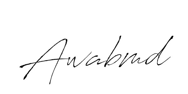 Similarly Antro_Vectra is the best handwritten signature design. Signature creator online .You can use it as an online autograph creator for name Awabmd. Awabmd signature style 6 images and pictures png