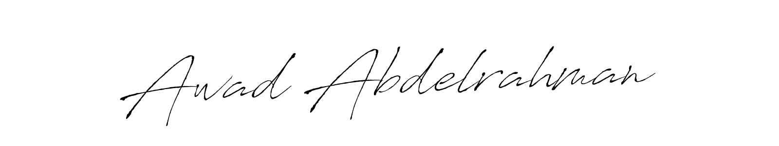 Similarly Antro_Vectra is the best handwritten signature design. Signature creator online .You can use it as an online autograph creator for name Awad Abdelrahman. Awad Abdelrahman signature style 6 images and pictures png