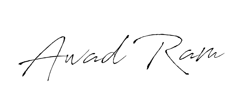 How to make Awad Ram name signature. Use Antro_Vectra style for creating short signs online. This is the latest handwritten sign. Awad Ram signature style 6 images and pictures png