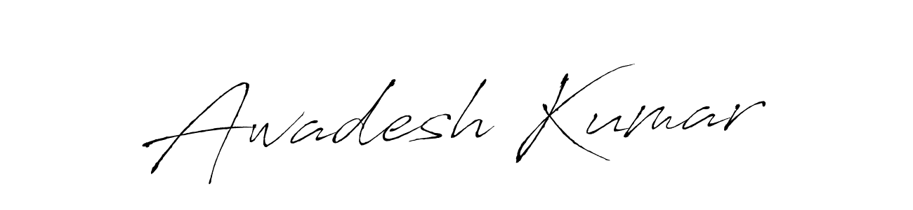 How to make Awadesh Kumar signature? Antro_Vectra is a professional autograph style. Create handwritten signature for Awadesh Kumar name. Awadesh Kumar signature style 6 images and pictures png