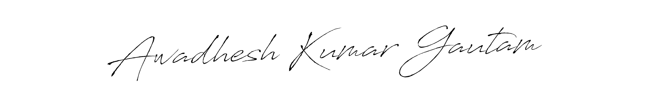 Antro_Vectra is a professional signature style that is perfect for those who want to add a touch of class to their signature. It is also a great choice for those who want to make their signature more unique. Get Awadhesh Kumar Gautam name to fancy signature for free. Awadhesh Kumar Gautam signature style 6 images and pictures png