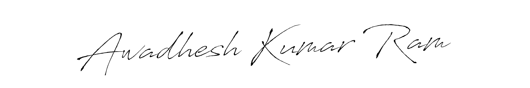 Create a beautiful signature design for name Awadhesh Kumar Ram. With this signature (Antro_Vectra) fonts, you can make a handwritten signature for free. Awadhesh Kumar Ram signature style 6 images and pictures png