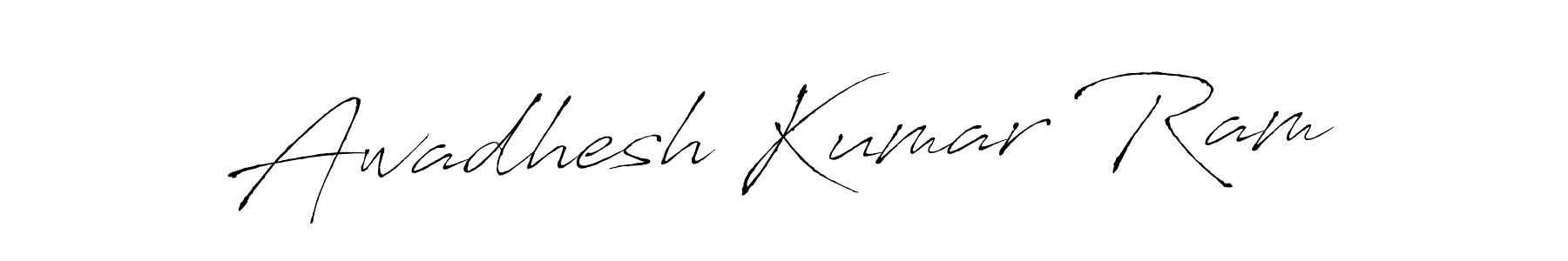 Design your own signature with our free online signature maker. With this signature software, you can create a handwritten (Antro_Vectra) signature for name Awadhesh Kumar Ram. Awadhesh Kumar Ram signature style 6 images and pictures png