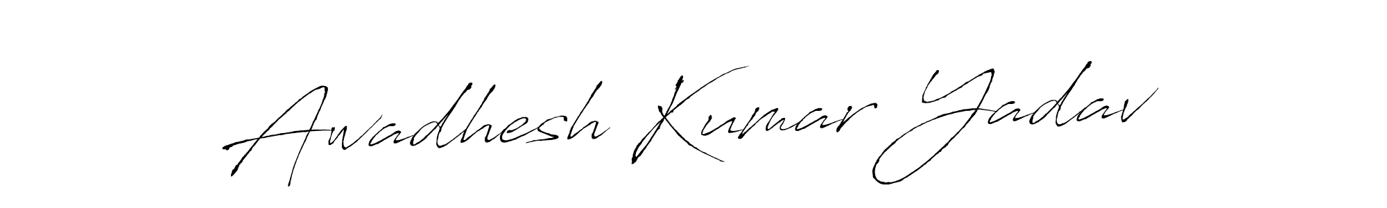 Create a beautiful signature design for name Awadhesh Kumar Yadav. With this signature (Antro_Vectra) fonts, you can make a handwritten signature for free. Awadhesh Kumar Yadav signature style 6 images and pictures png