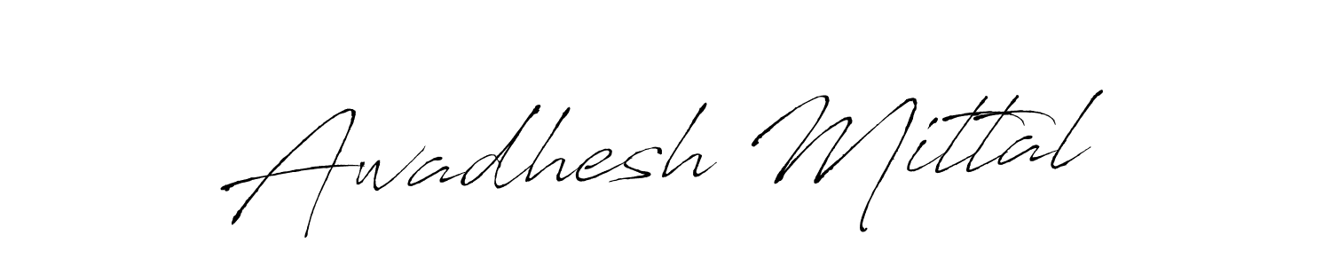 Design your own signature with our free online signature maker. With this signature software, you can create a handwritten (Antro_Vectra) signature for name Awadhesh Mittal. Awadhesh Mittal signature style 6 images and pictures png