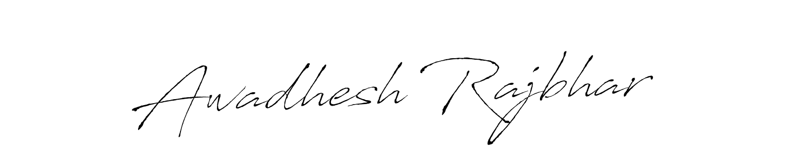 How to make Awadhesh Rajbhar signature? Antro_Vectra is a professional autograph style. Create handwritten signature for Awadhesh Rajbhar name. Awadhesh Rajbhar signature style 6 images and pictures png